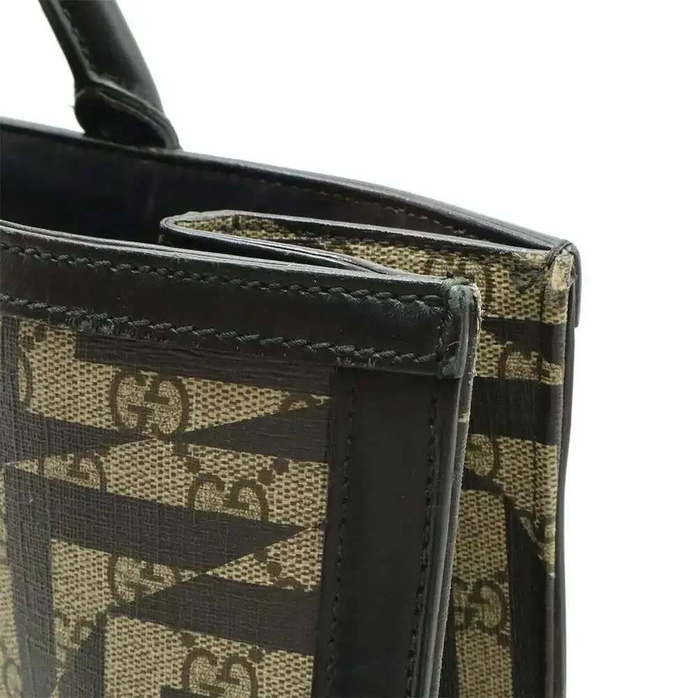 GUCCI Black Leather Shoulder Bag